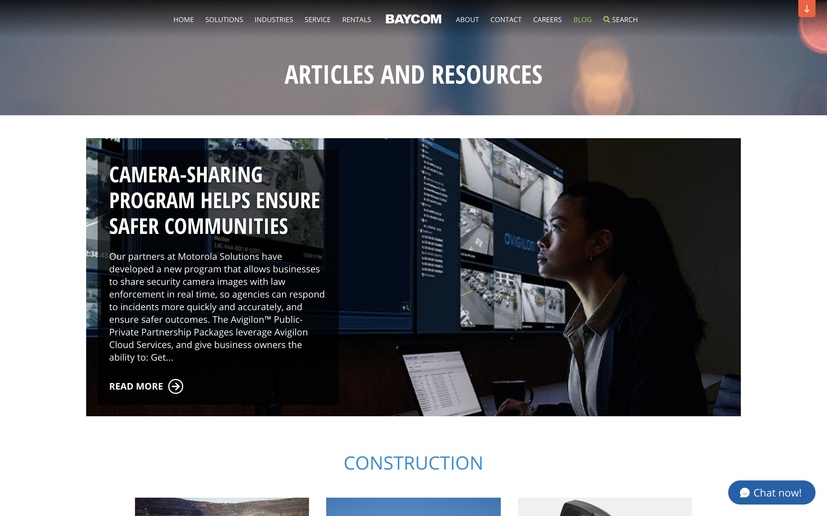 Baycom Inc Website Blog Design